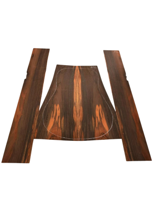 Brazilian Rosewood Set A12| Back and Sides |  Acoustic Guitar