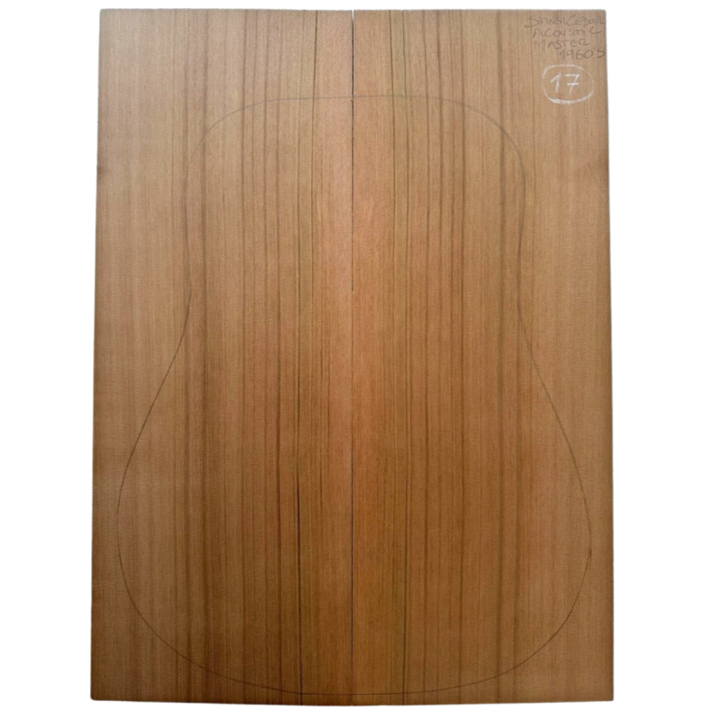 Salvaged Sinker Western Red Cedar | Acoustic Guitar | Top 17