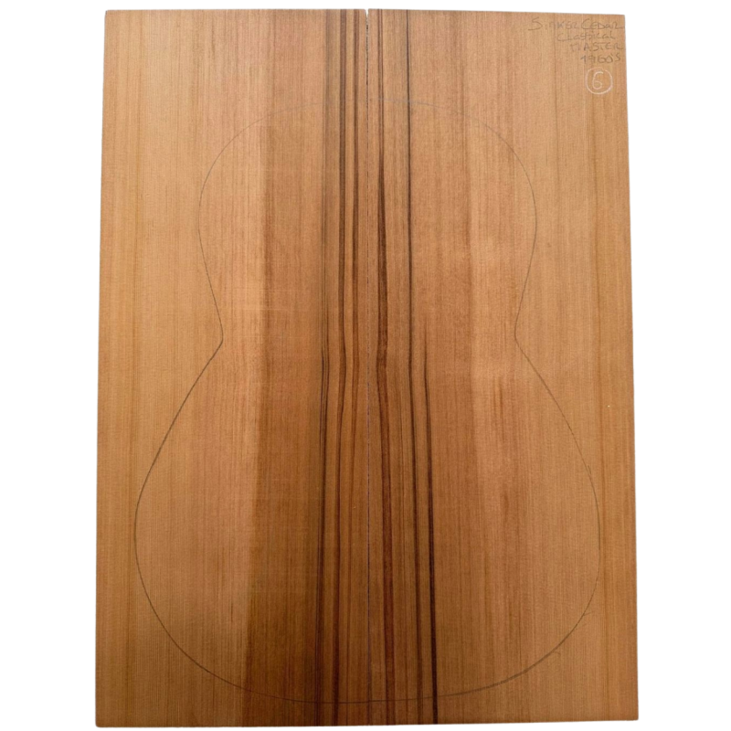 Salvaged Sinker Western Red Cedar | Classical Guitar | Top 6