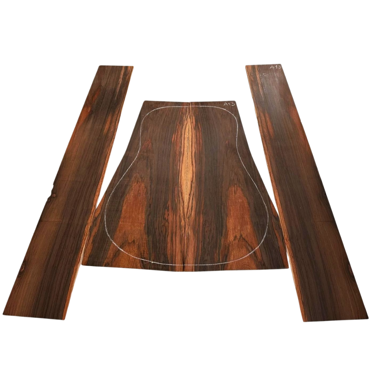 Brazilian Rosewood Set A13| Back and Sides | Acoustic Guitar
