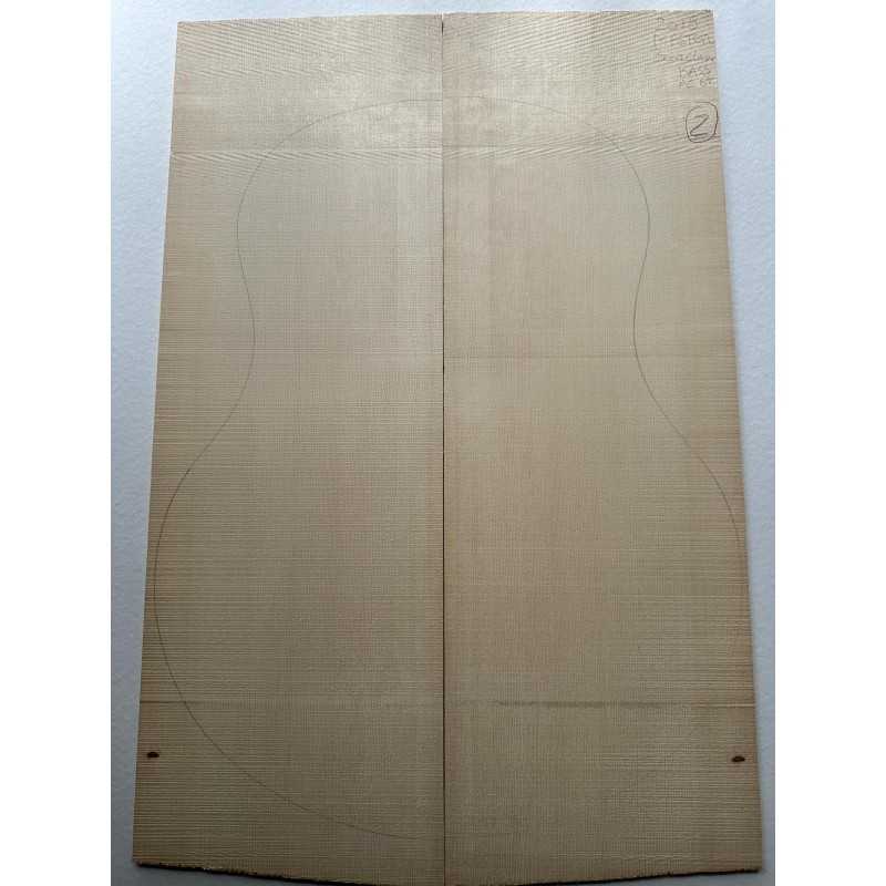 European Spruce Bearclaw Top 2 | Bass/Jumbo Guitar