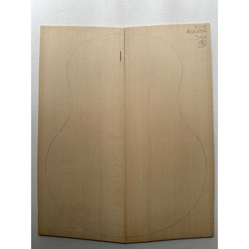 European Spruce Bearclaw Top 3 | Bass/Jumbo Guitar