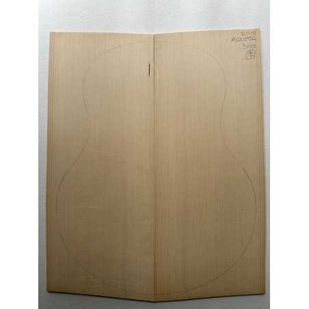 European Spruce Bearclaw Top 3 | Bass/Jumbo Guitar