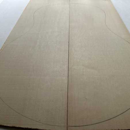 European Spruce Bearclaw Top 4 | Bass/Jumbo Guitar