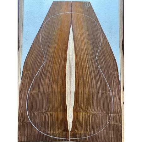 Cocobolo Set 1 | Back and Sides | Parlor Guitar