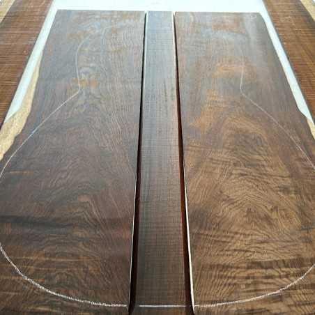 Cocobolo Set 4 | 3 Piece Back and Sides | Classical Guitar