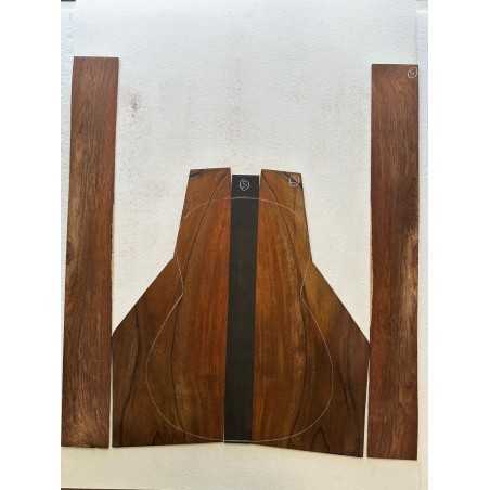 Cocobolo Set 5 | 3 Piece Back and Sides | Classical Guitar