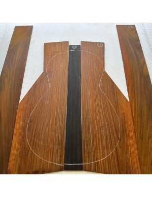 Cocobolo Set 10 | 3 Piece Back and Sides | Parlor Guitar