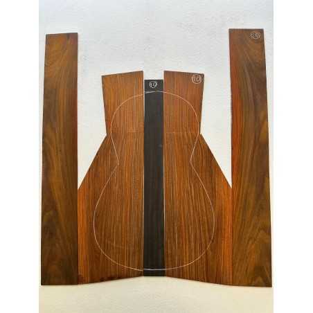 Cocobolo Set 10 | 3 Piece Back and Sides | Parlor Guitar