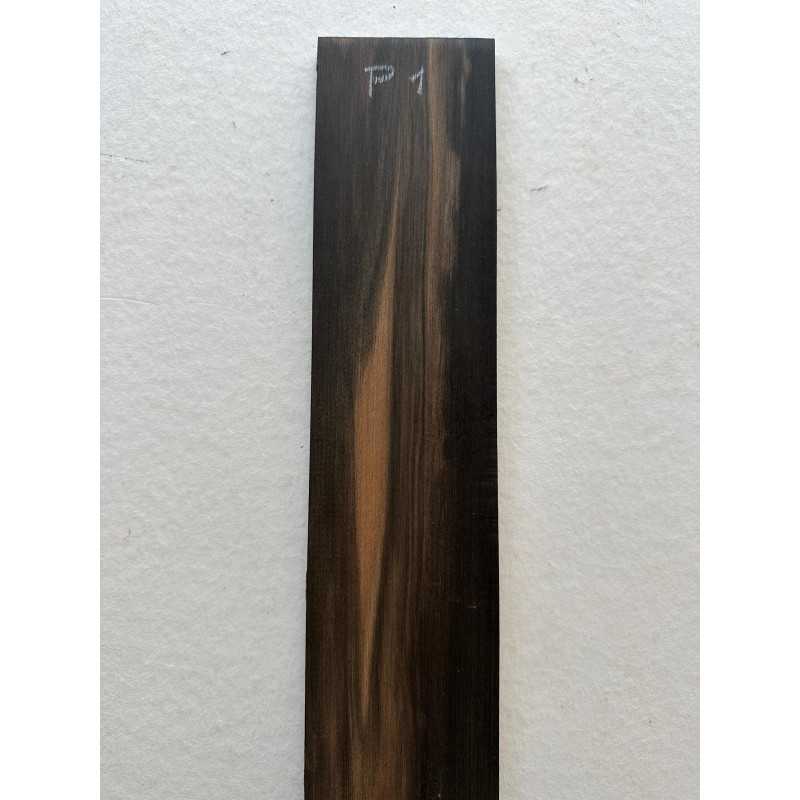 Striped Exotic African Ebony Fingerboard P1 | Parlor Guitar