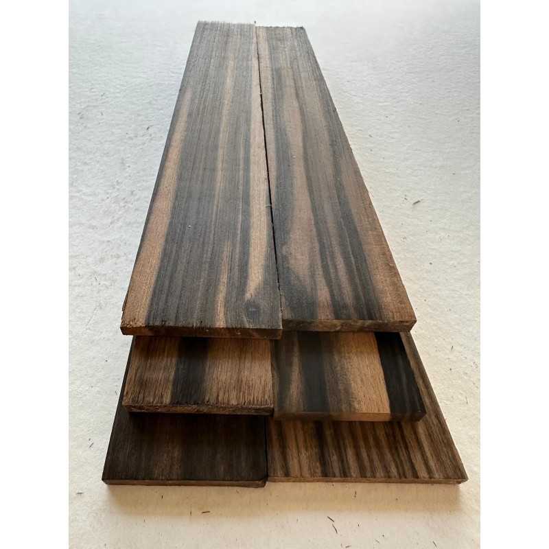 Striped Exotic African Ebony Ukelele Fingerboard