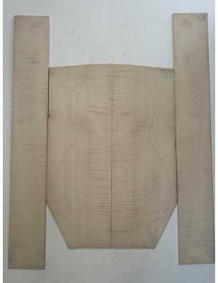 European Flamed Maple Set C2 | Classical / OM Guitar