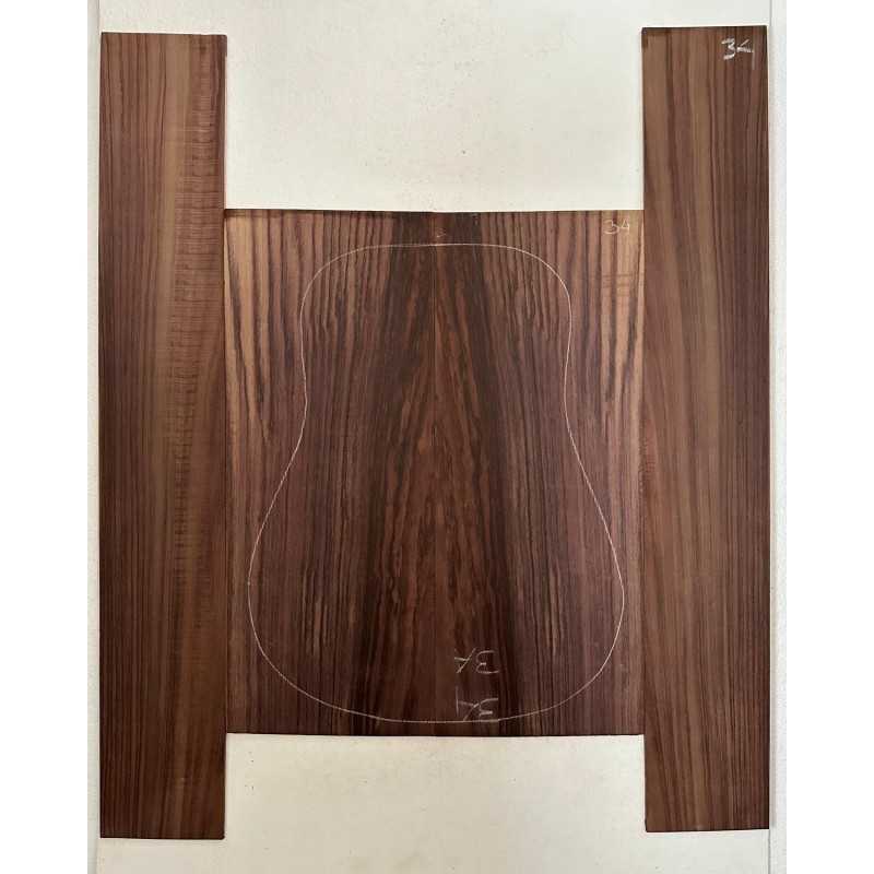 Indian Rosewood Back and Sides 34 | Acoustic Guitar Jumbo Set