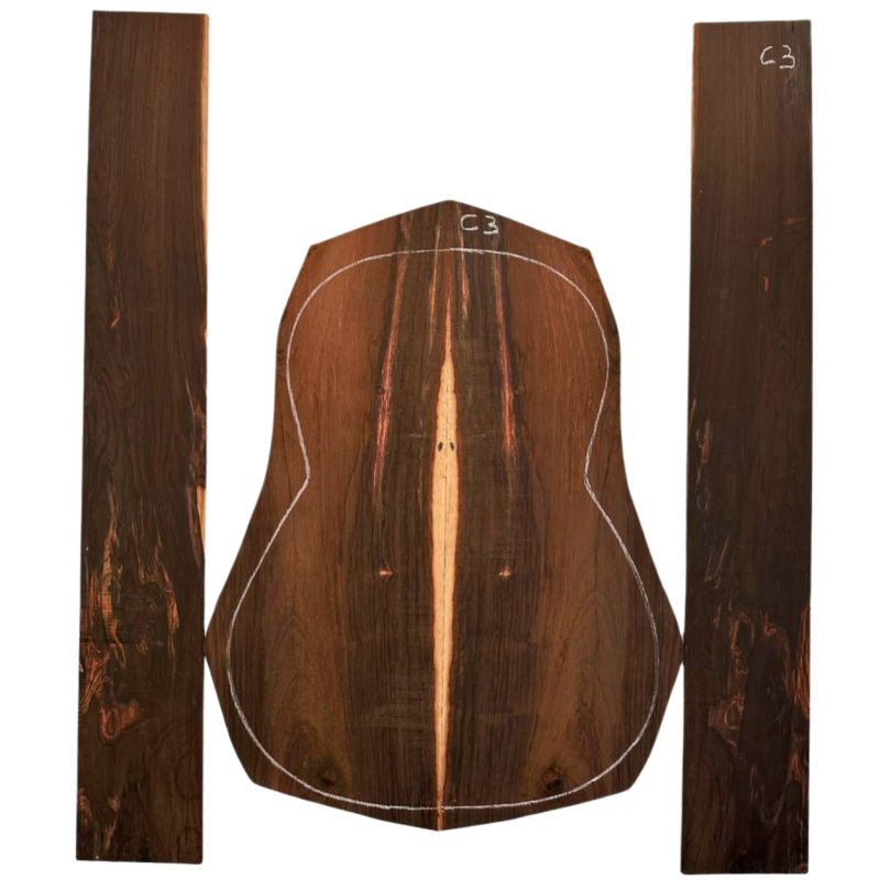 Brazilian Rosewood Set C3| Back and Sides | Classical Guitar