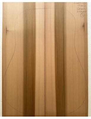 Western Red Cedar Acoustic Guitar Top 3 | 2 Colors | 1960s