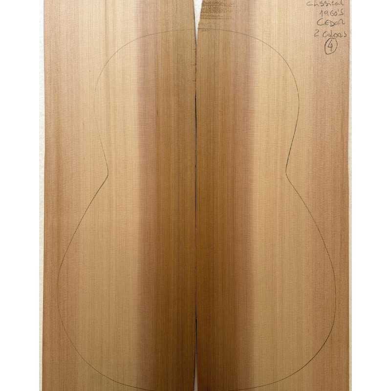 Western Red Cedar Acoustic Guitar Top 4 | 2 Colors | 1960s