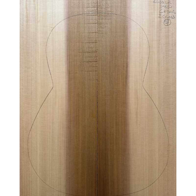 Western Red Cedar Acoustic Guitar Top 7 | 2 Colors | 1960s
