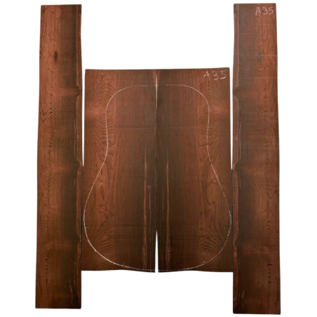 150 Years Old Brazilian Rosewood Set A35| Back and Sides |  Acoustic Guitar