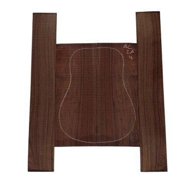 2A Indian Rosewood Acoustic Guitar Back and Sides Set #4